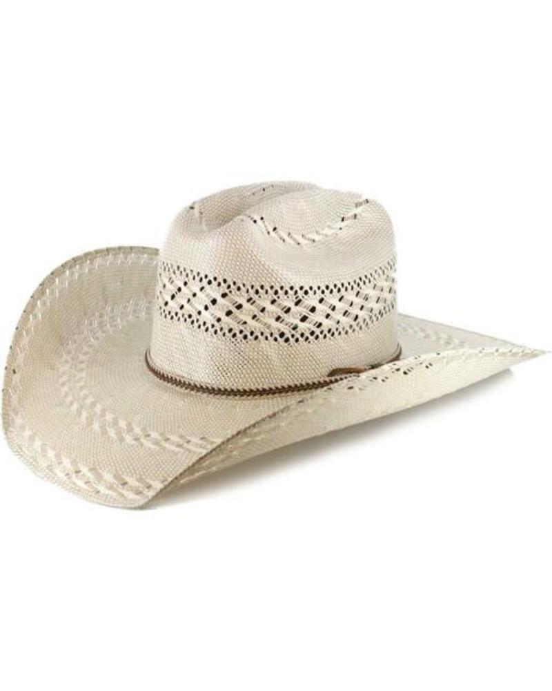 Justin Bent Rail Garrett 2 Tone Straw Cowboy Hat