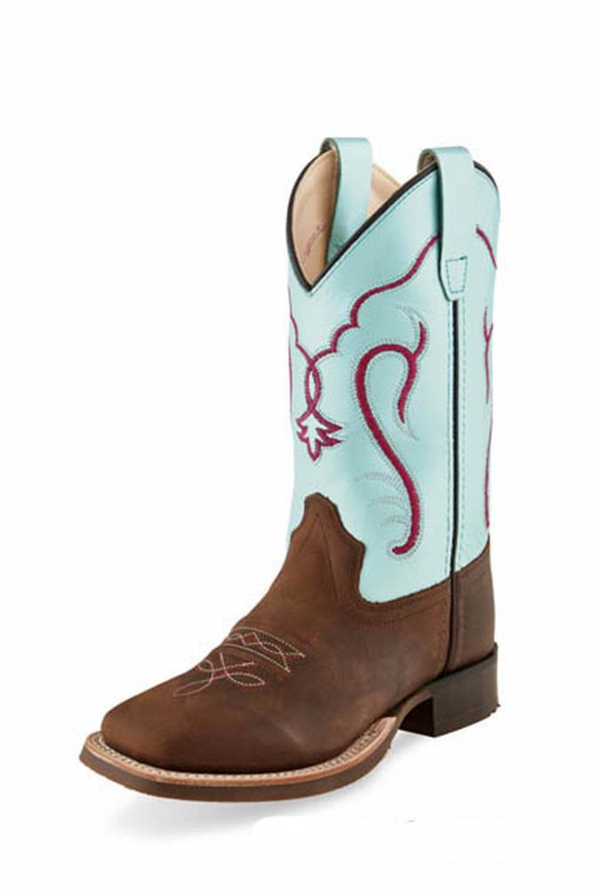 Old West Kids Comfort Core Square Toe Cowboy Boot