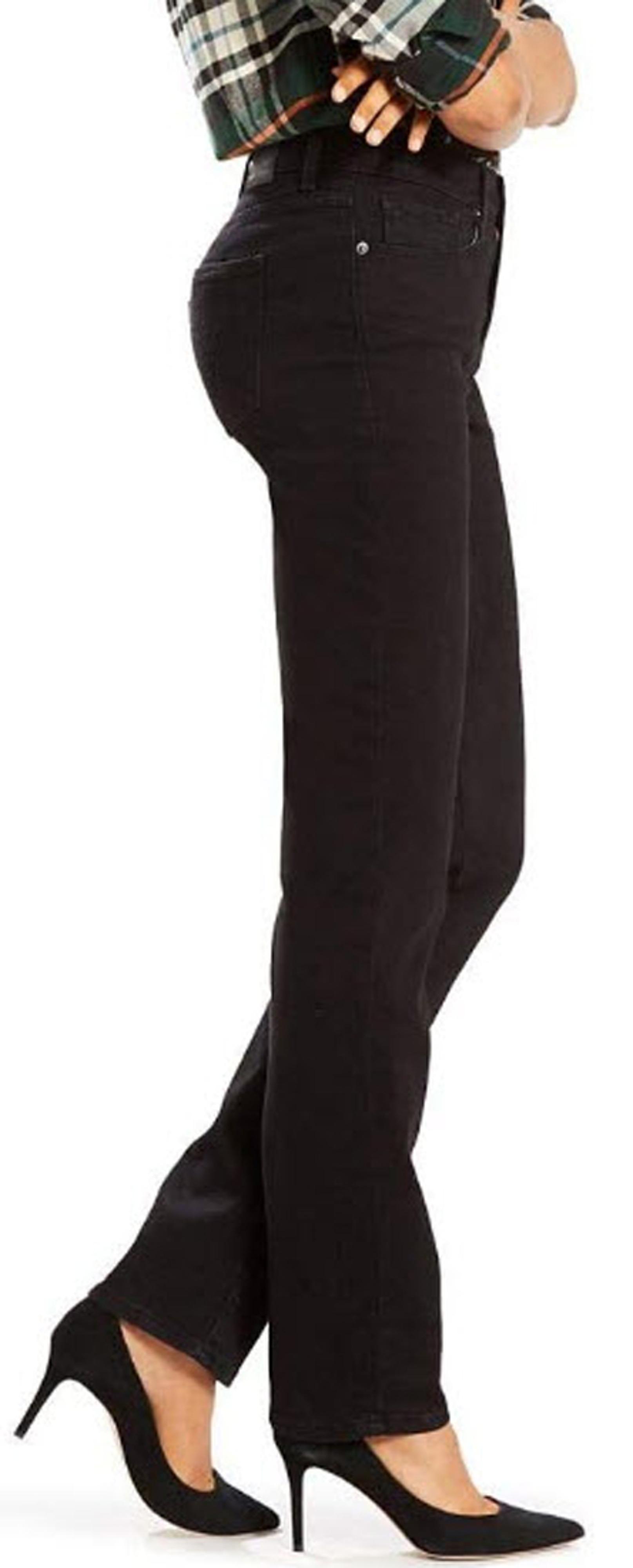 Womens Levi Classic Straight-Leg Regular-Fit Soft Black Jean | Renegade  Stores