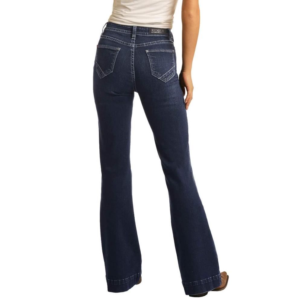 Rock  Roll Cowgirl HighRise ExtraStretch Womens Trouser Jean