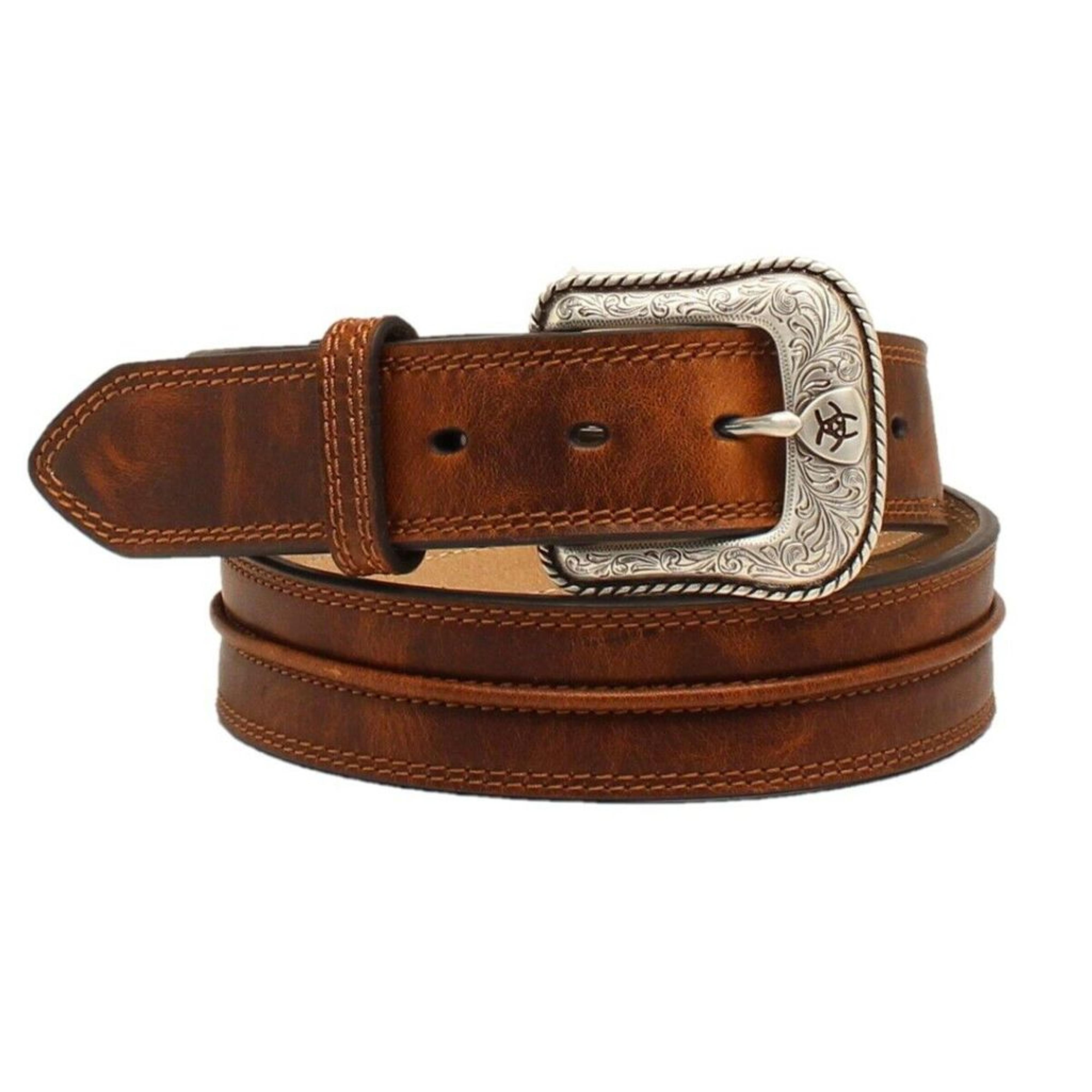 Ariat Brown Rowdy Leather Mens Western Belt | Renegade Stores