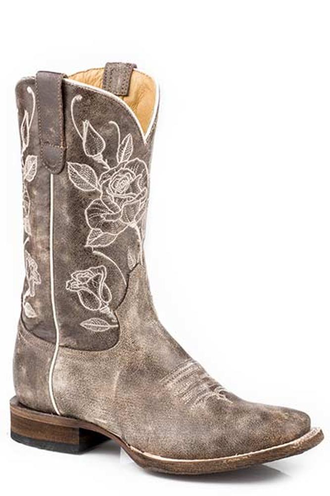 Roper Womens Desert Rose SquareToe Cowgirl Boot