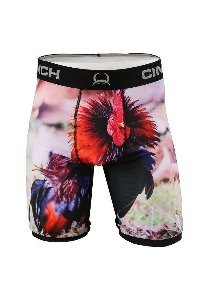 Cinch Mens Rooster 9 Inch Performance Boxer Briefs