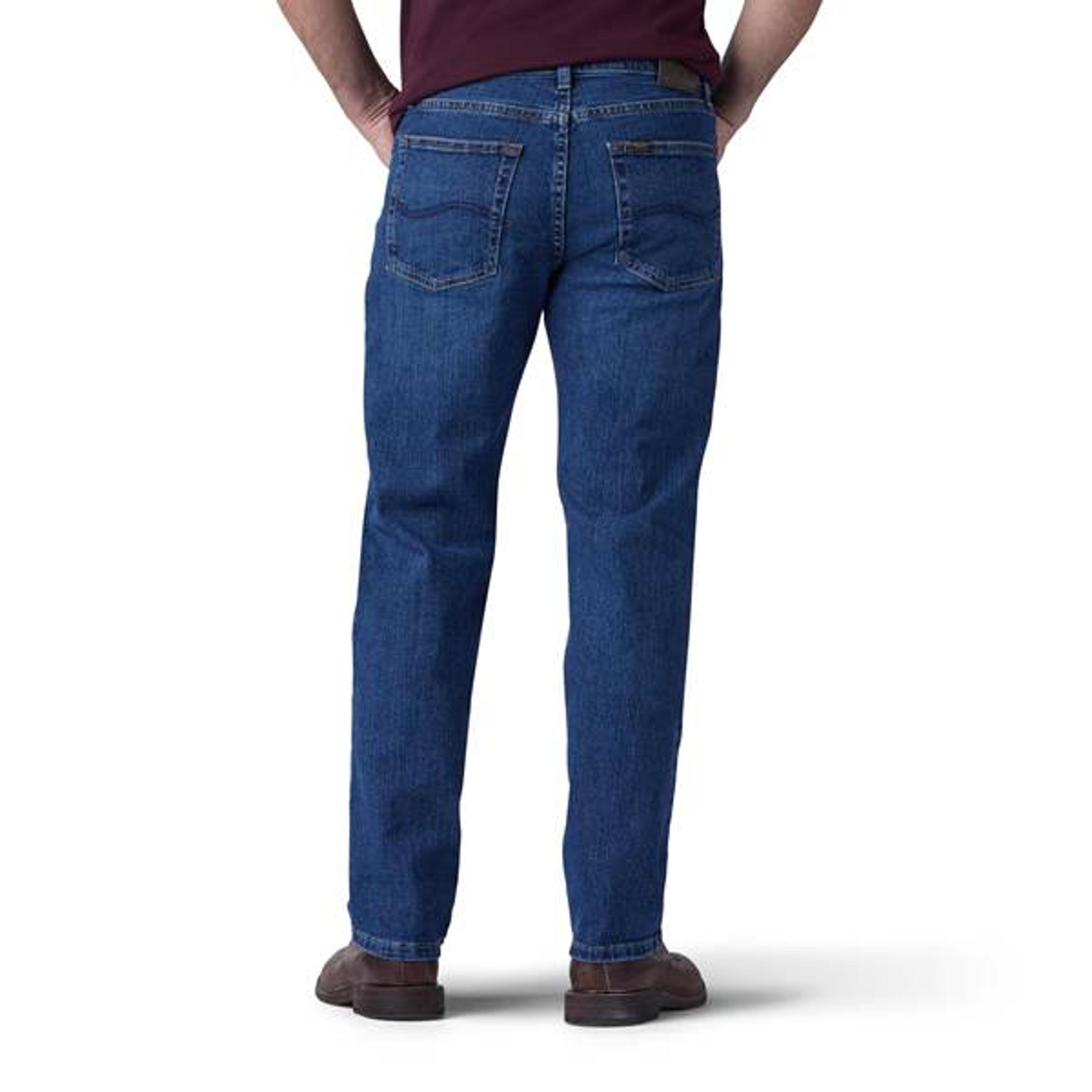 Lee Mens Basic Patriot Regular-Fit Straight-Leg Slight Stretch Jeans ...