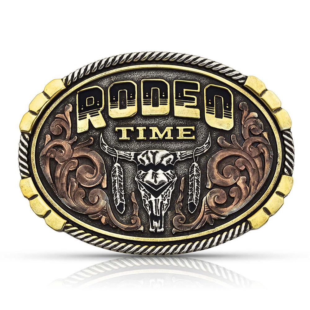 Dale Brisby Rodeo Time Attitude Belt Buckle by Montana Silversmiths