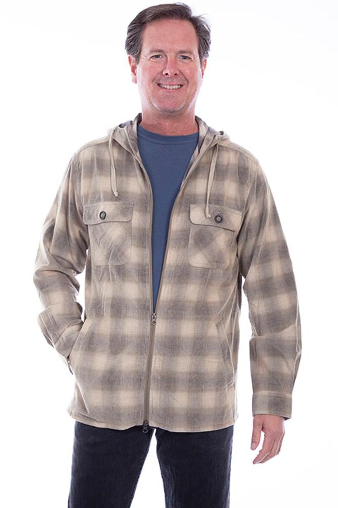 Mens Scully Farthest Point Sherpa Lined Hooded Corduroy Outdoor Shirt