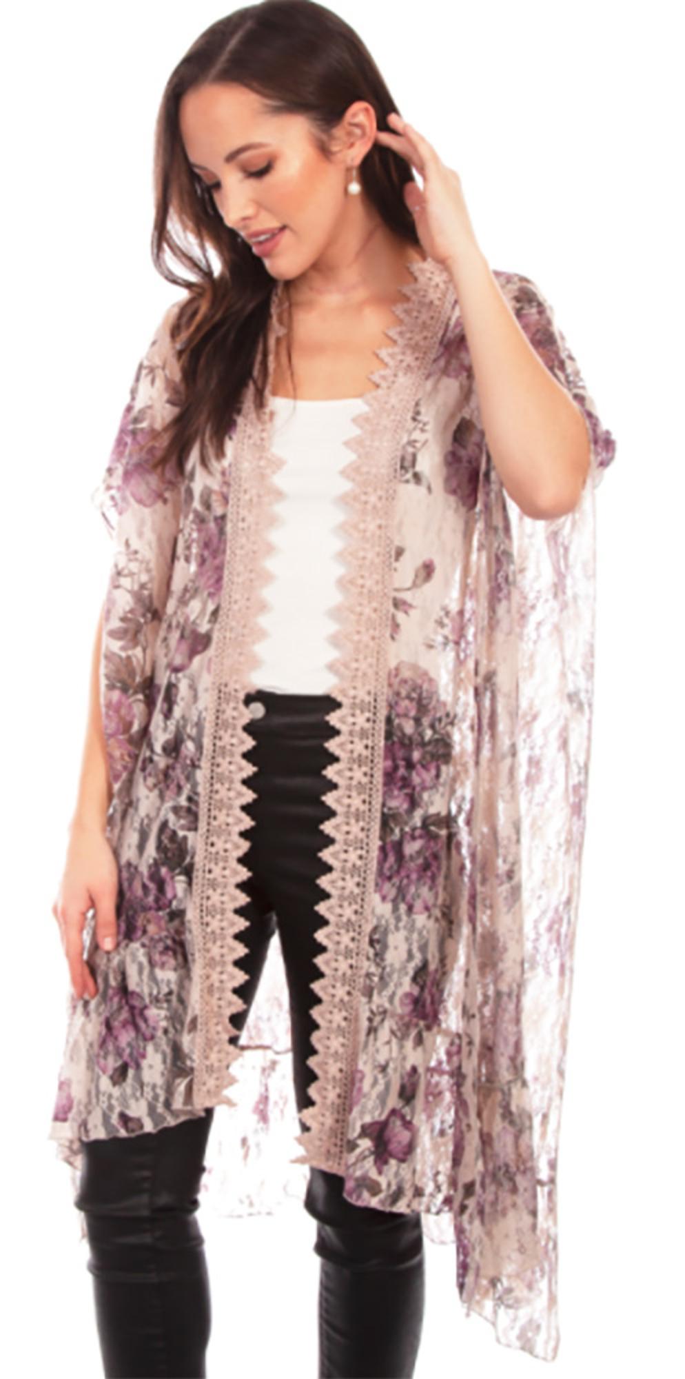 Scully Lace Crochet Trim Duster
