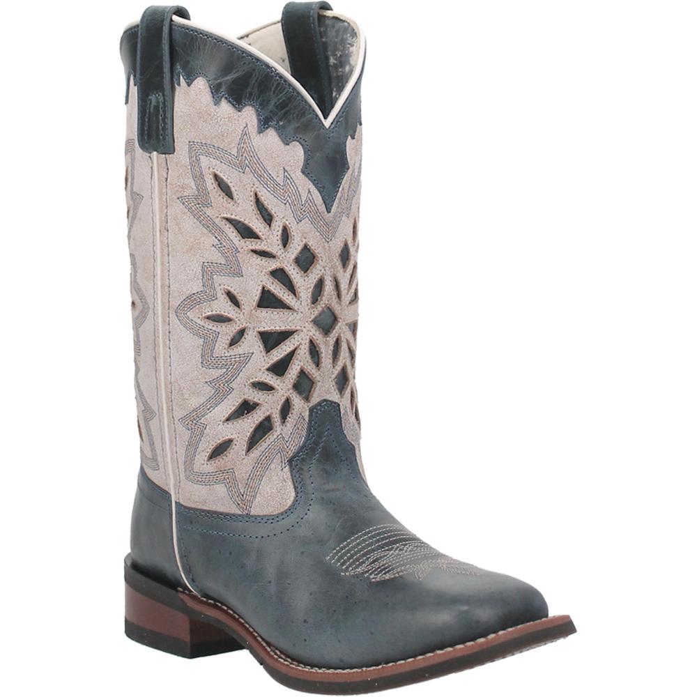 Laredo Womens Dolly Blue Jean Square Toe Western Boot