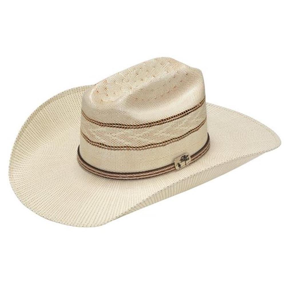 Alamo Bangora Tan  Ivory Straw Hat