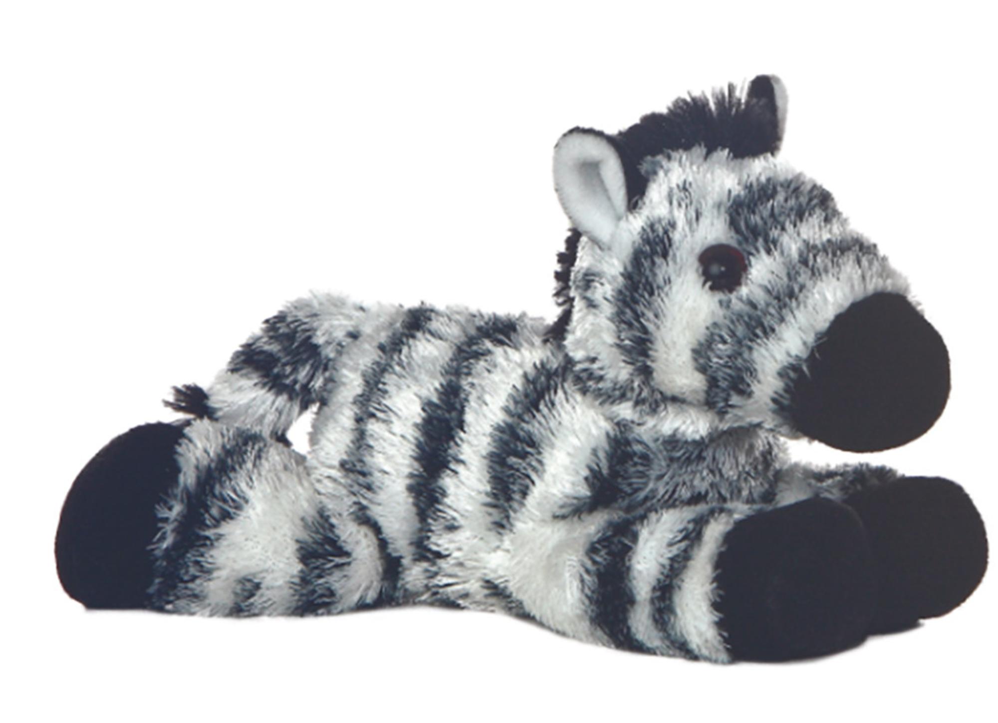 Zany Plush Zebra Flopsie Toy