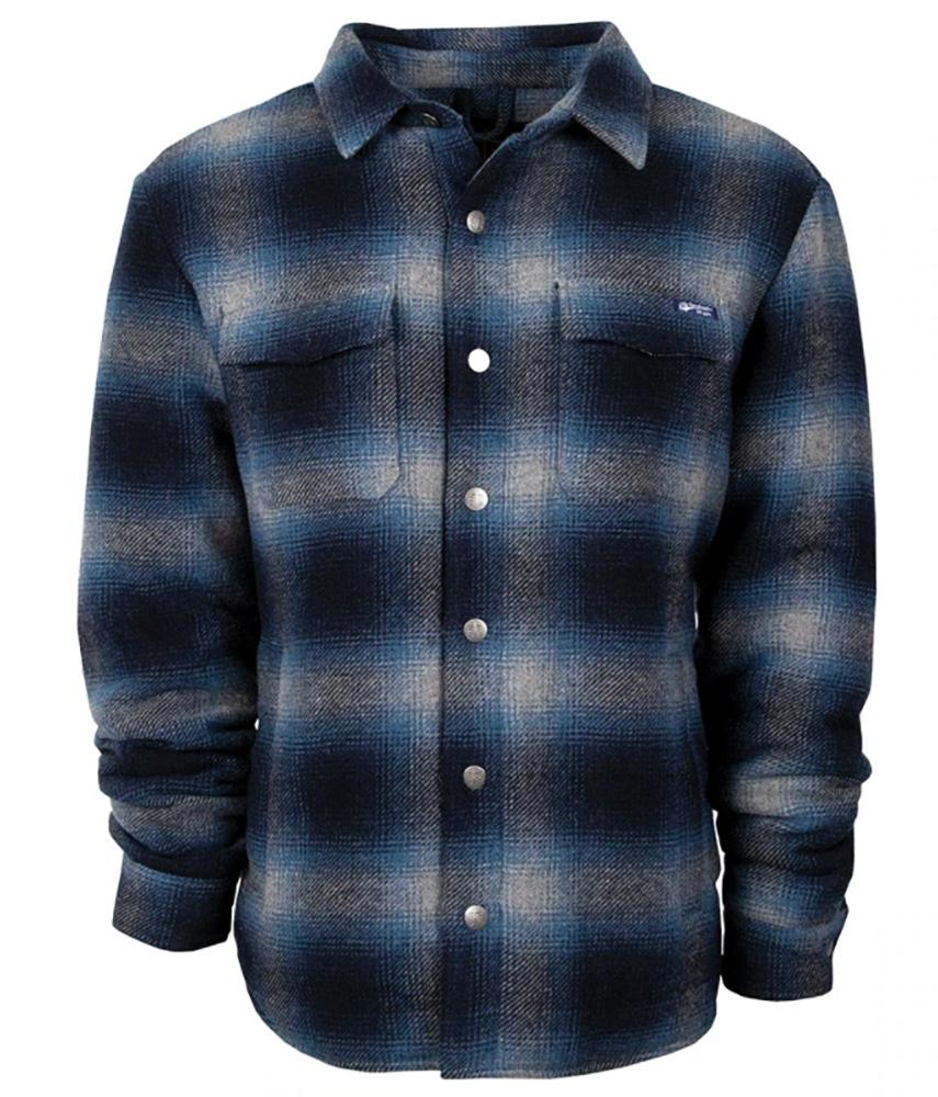 Ludlow Blue Plaid Snap Heavy Shirt Jacket