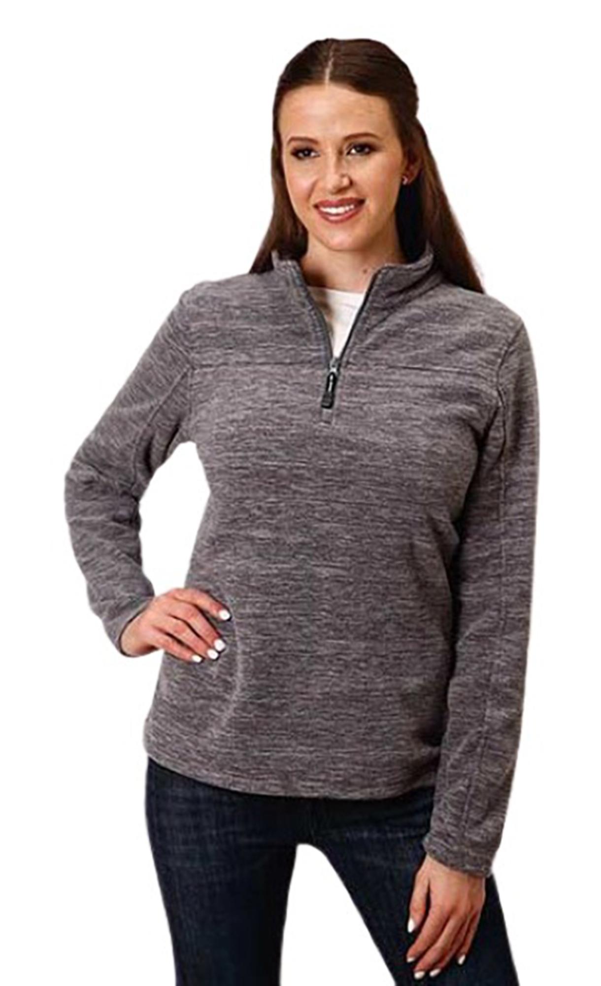 Womens Micro-Fleece 1/4-Zip Fleece Pullover