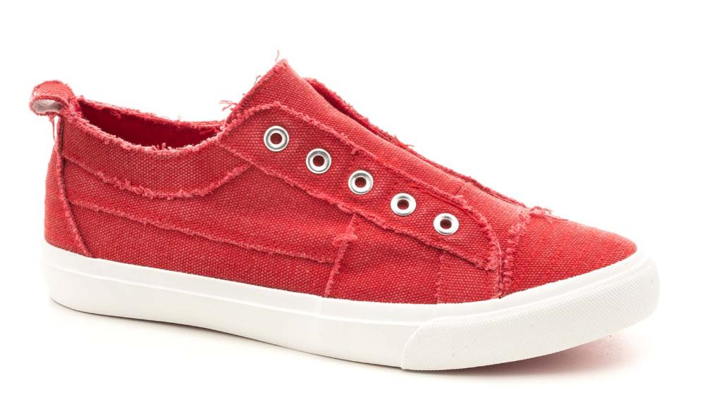 Corkys Kids Babalu Red Canvas Casual Shoe