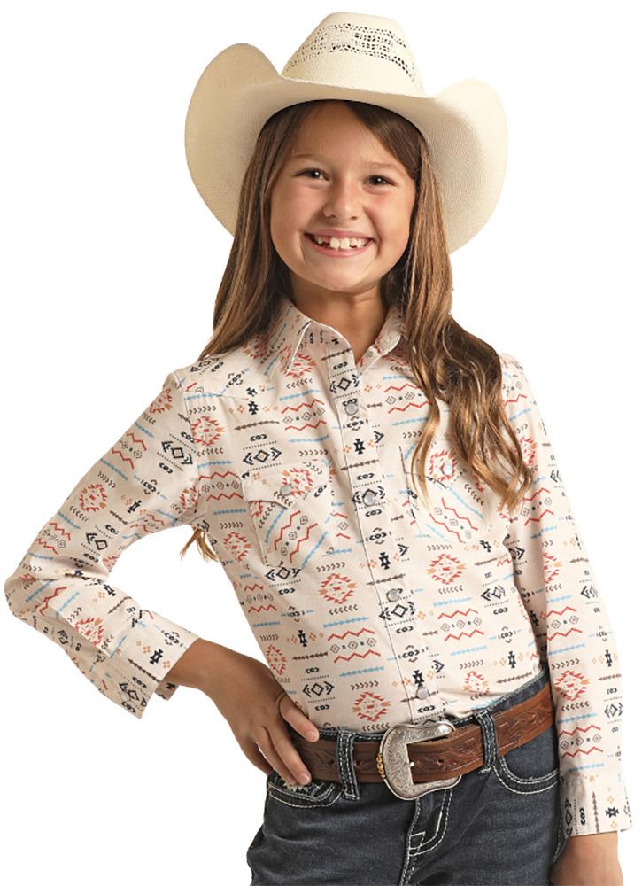 Rock and Roll Cowgirl Girls Western Shirt