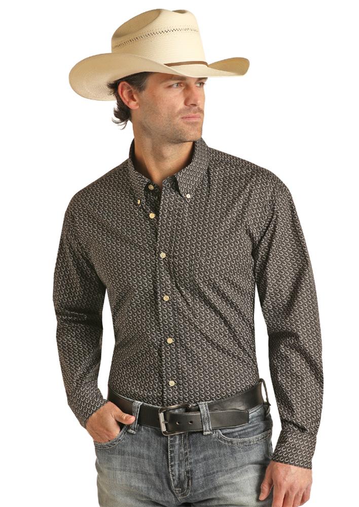 Rock and Roll Cowboy Classic Mens Lucky Button Shirt