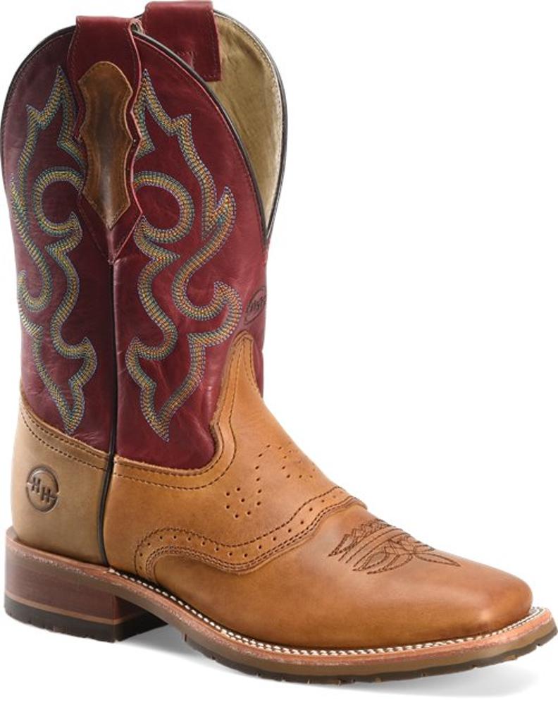 Double H Odie 11 Inch Mens Ice Sole Square Toe Western Boot