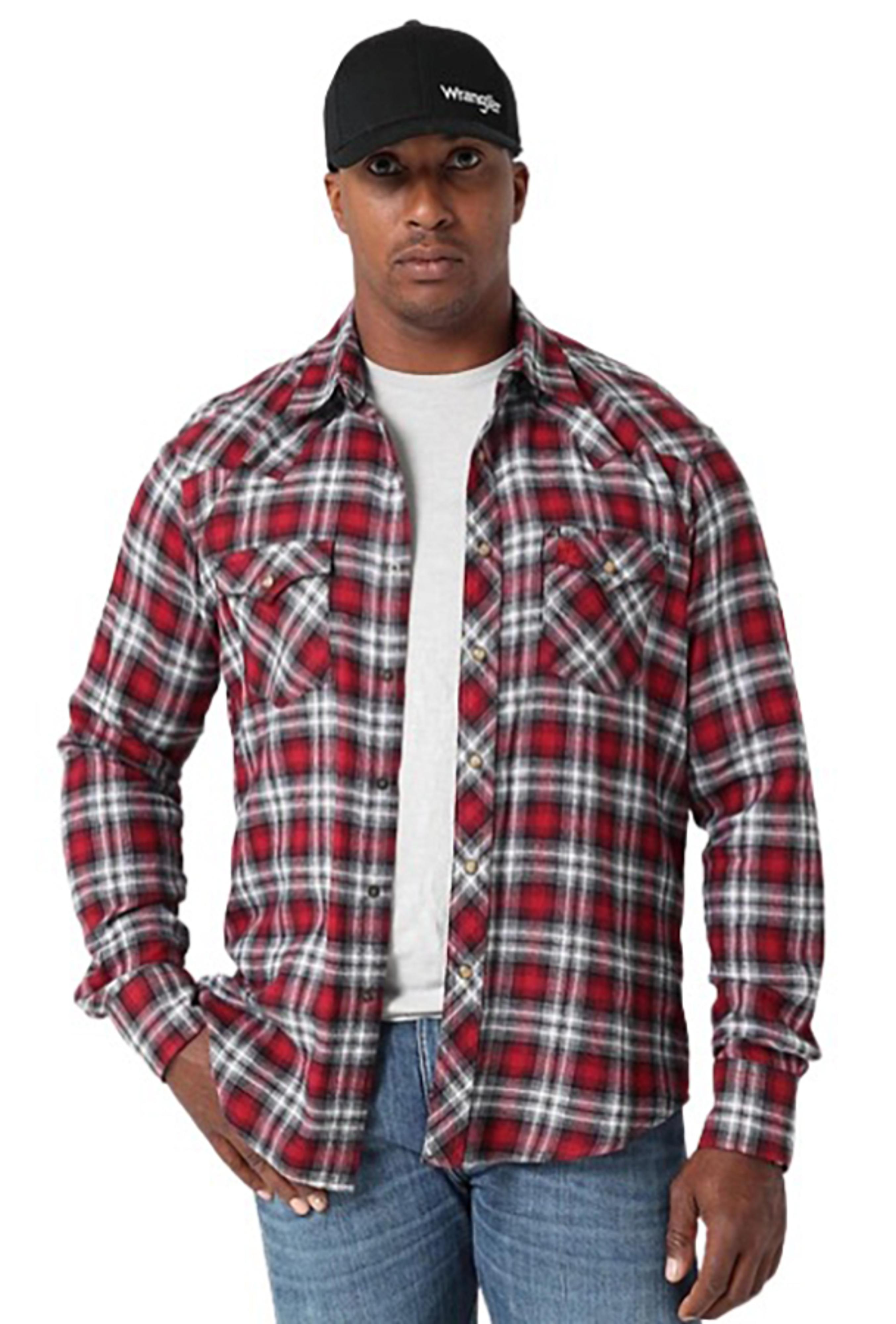 Wrangler Retro Flannel Modern Fit Snap Shirt | Renegade Stores