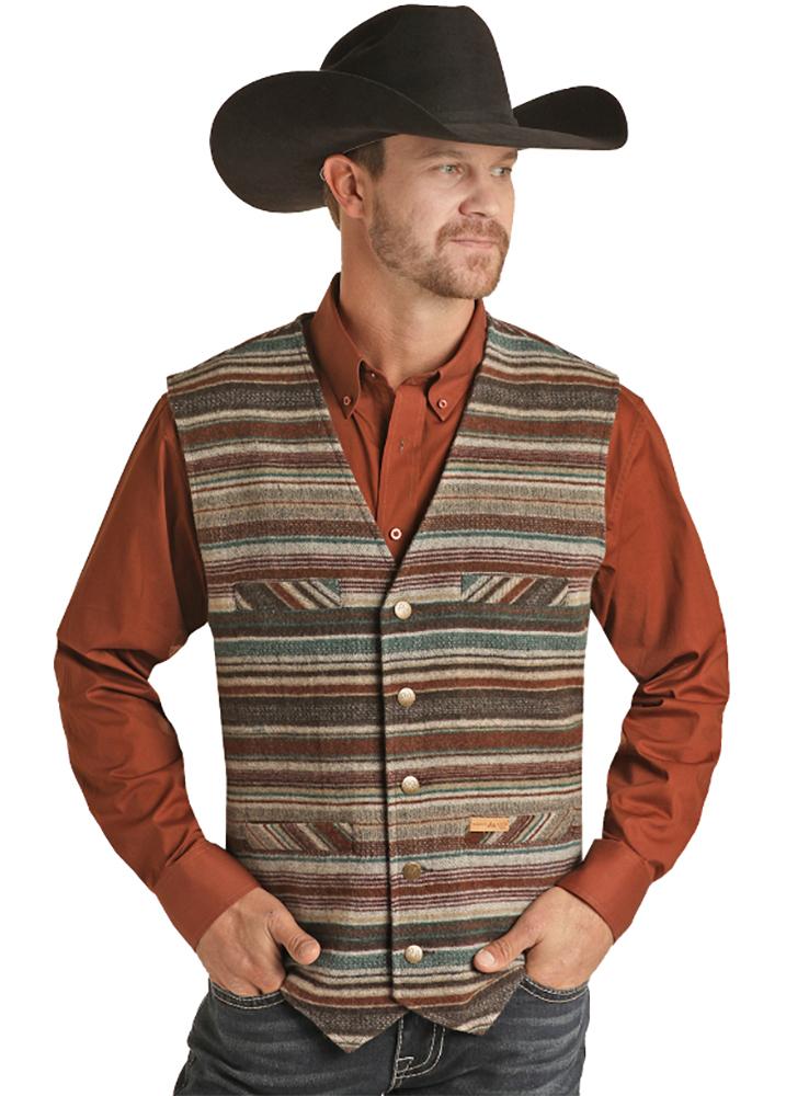 Powder River Wool Serape Jacquard Nevada Vest