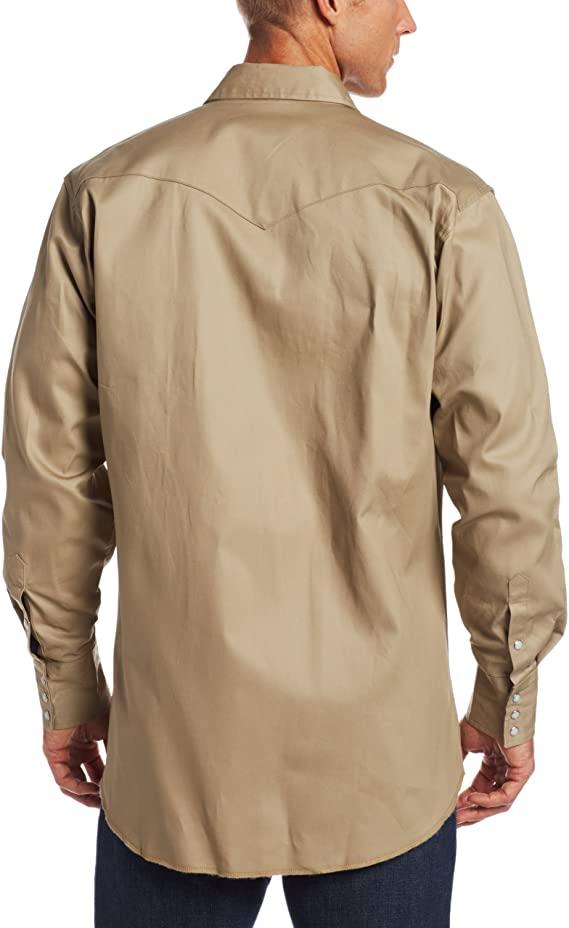 Wrangler Tan Long-Sleeve Welder & Work Snap Long-Sleeve Shirt | Renegade  Stores