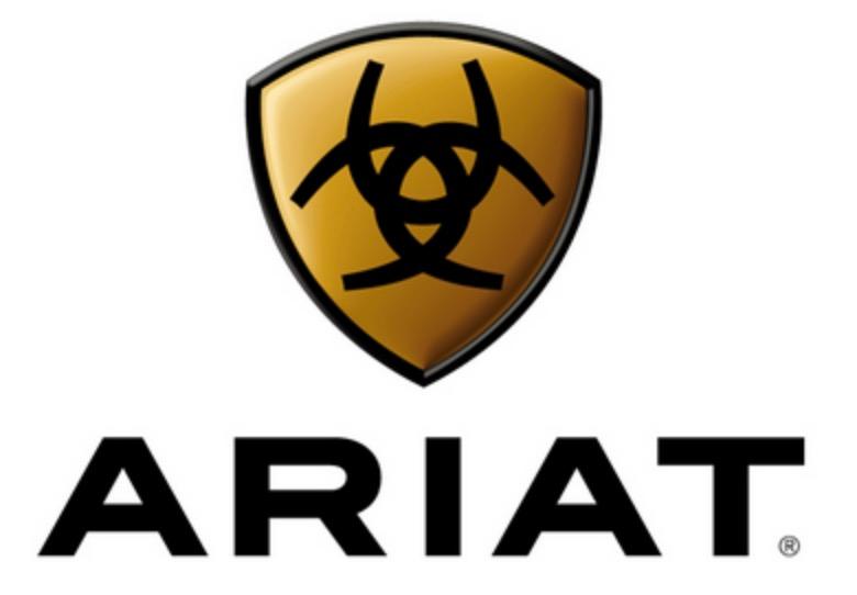 Ariat Logo Dark Brown Boot Stitch Leather Rodeo Wallet : Renegade Stores